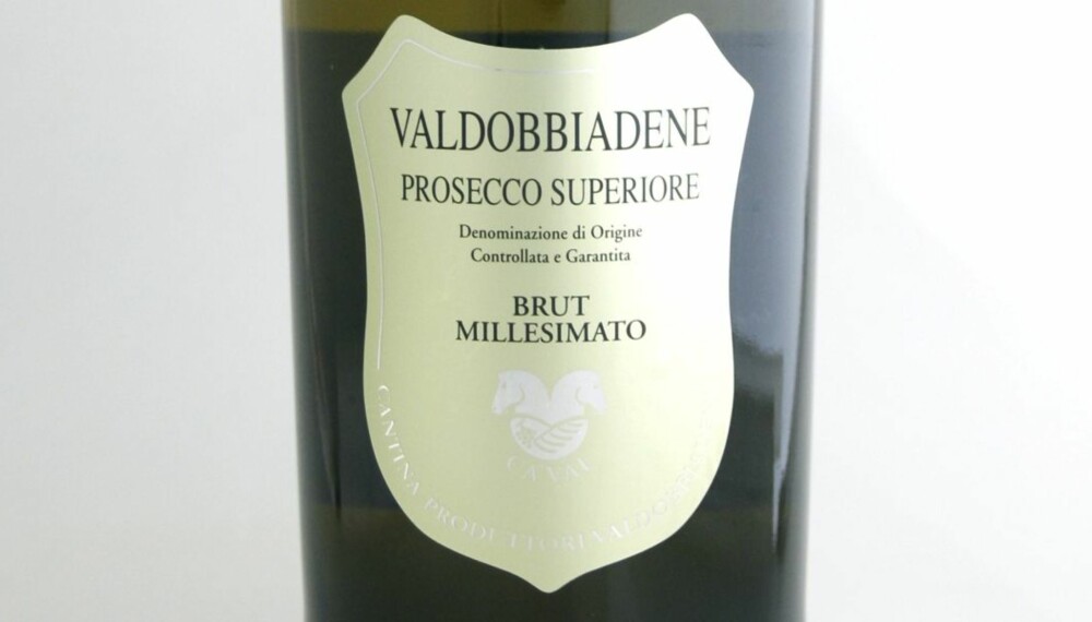 TEST AV PROSECCO: Prosecco di Valdobbiadene Brut 2010 kom på fjerdeplass i testen.