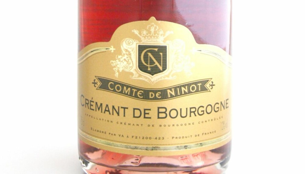 ROSA MUSSERENDE: Comte de Ninot Crémant de Bourgogne Rosé Brut kom på førsteplass i testen.