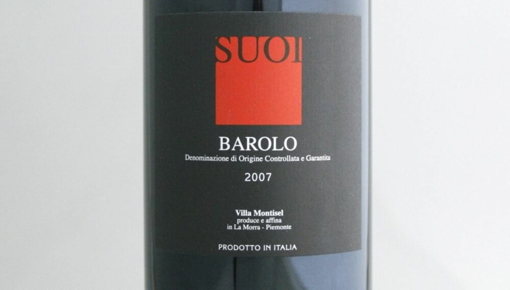 TEST AV BAROLO: Suoi Barolo 2007 kom på andreplass.