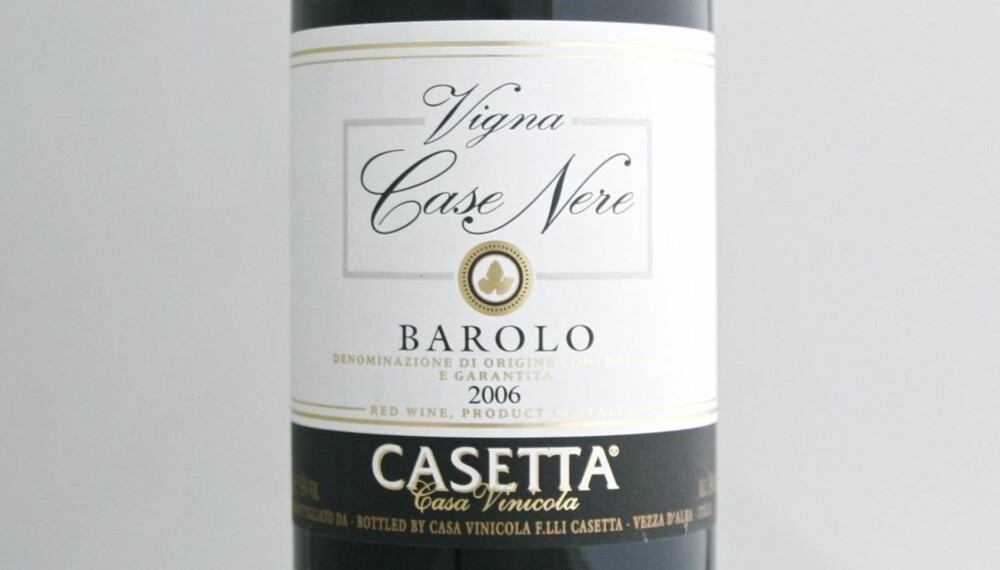 TEST AV BAROLO: Casetta Barolo 2006 kom på femteplass.