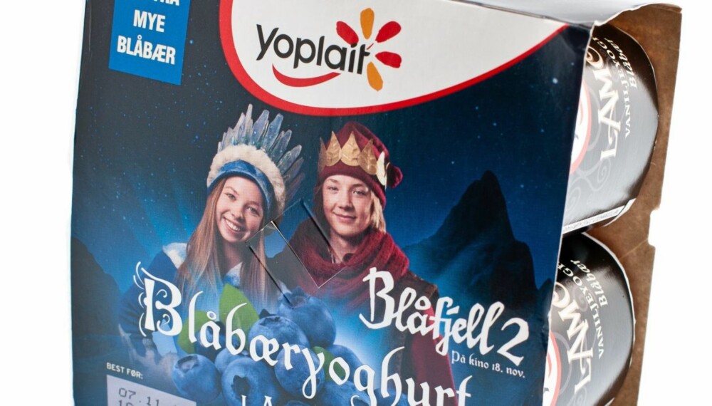 FETTBERG: Blåfjell-yoghurten fra Yoplait er en fett- og sukkerbombe.