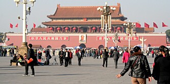 HJERTET AV BEIJING: Tiananmen Square (Den himmelske freds plass) kalles Beijings hjerte.