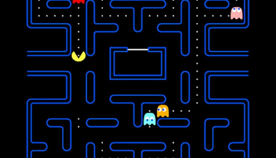 STRESSENDE: Pac-man må vel sies å være et av de mest stressende spillene som har sett dagens lys.