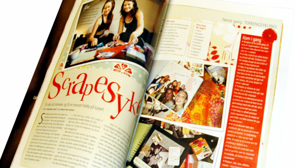Det Nye tester fram til nyttår hobbyer: her er første ut i serien - scrapbooking. Det Nye tester fram til nyttår hobbyer: her er første ut i serien - scrapbooking.