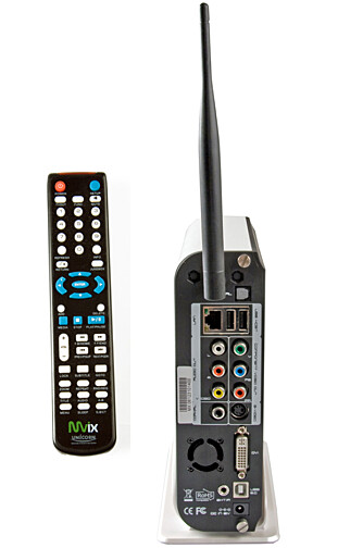 IKKE HDMI: Mvix Mediacenter har DVI-utgang i stedet for HDMI, men leveres med overgang.