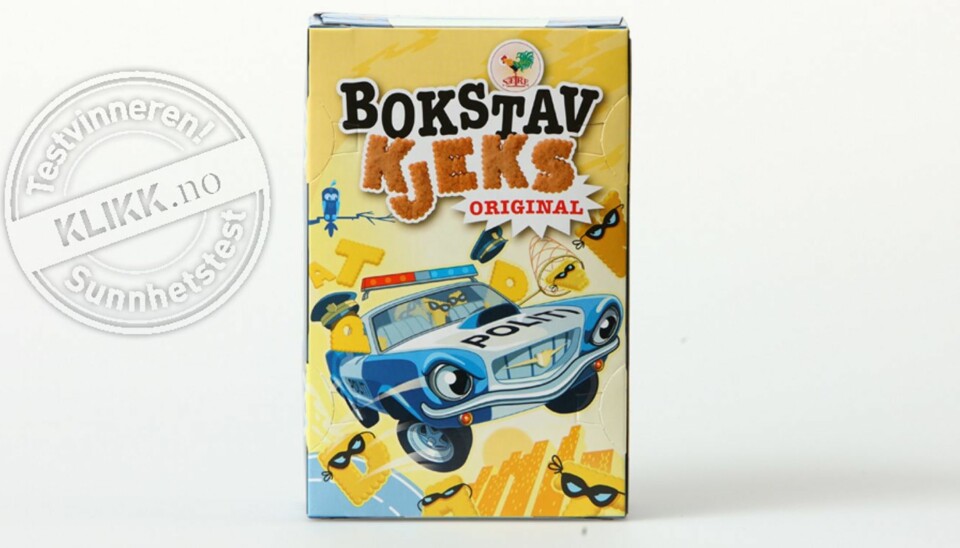 BARNEKJEKS: Bokstavkjeks.