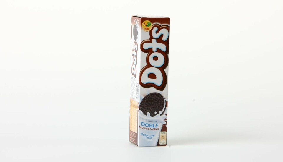 BARNEKJEKS: Dots Doble brownie-cookies.