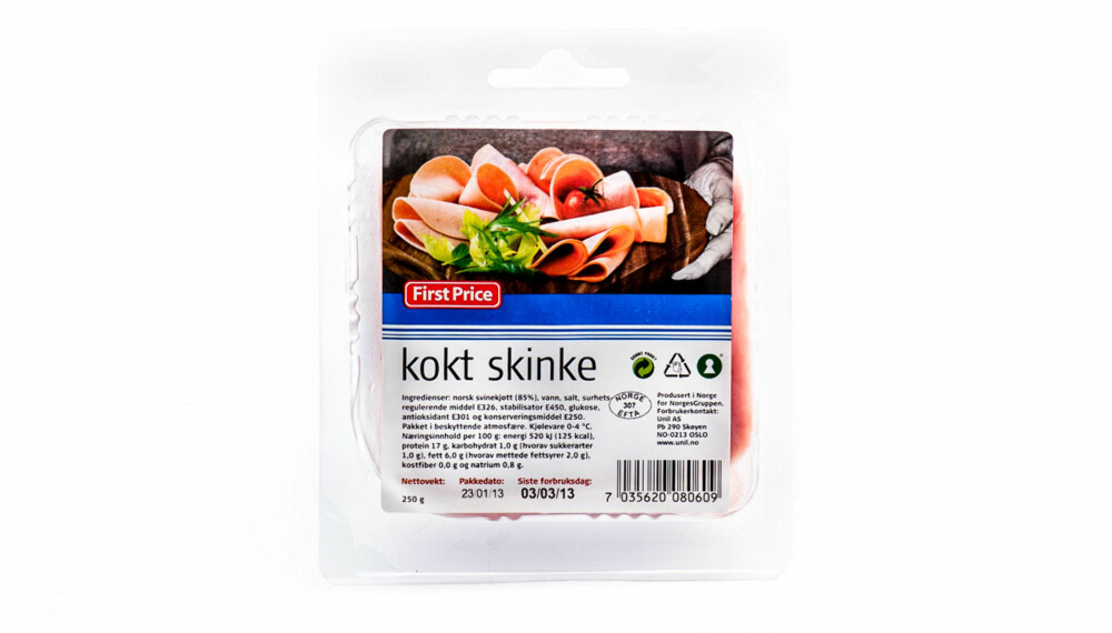 TEST AV KJØTTPÅLEGG: First Price kokt skinke