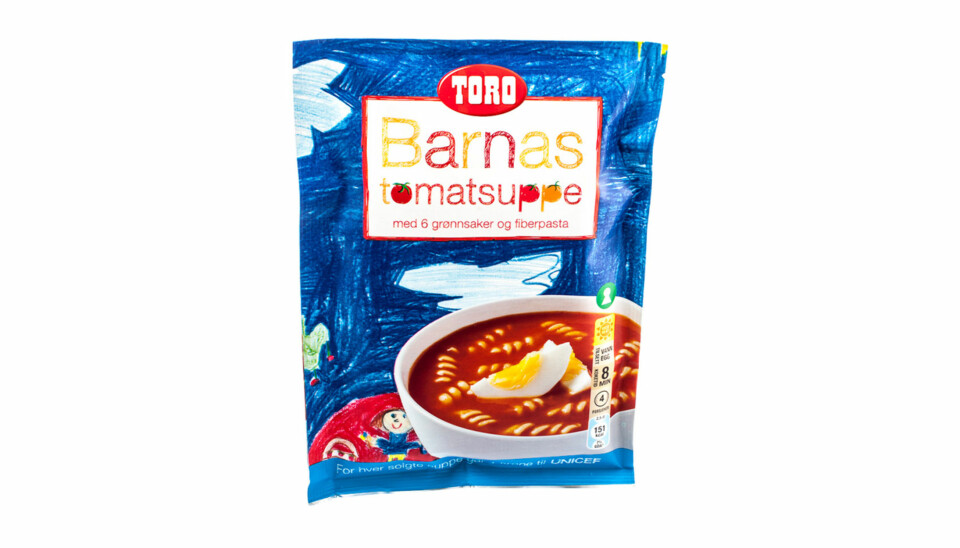 TEST AV TOMATSUPPE: Barnas Tomatsuppe med 6 grønnsaker og fiberpasta