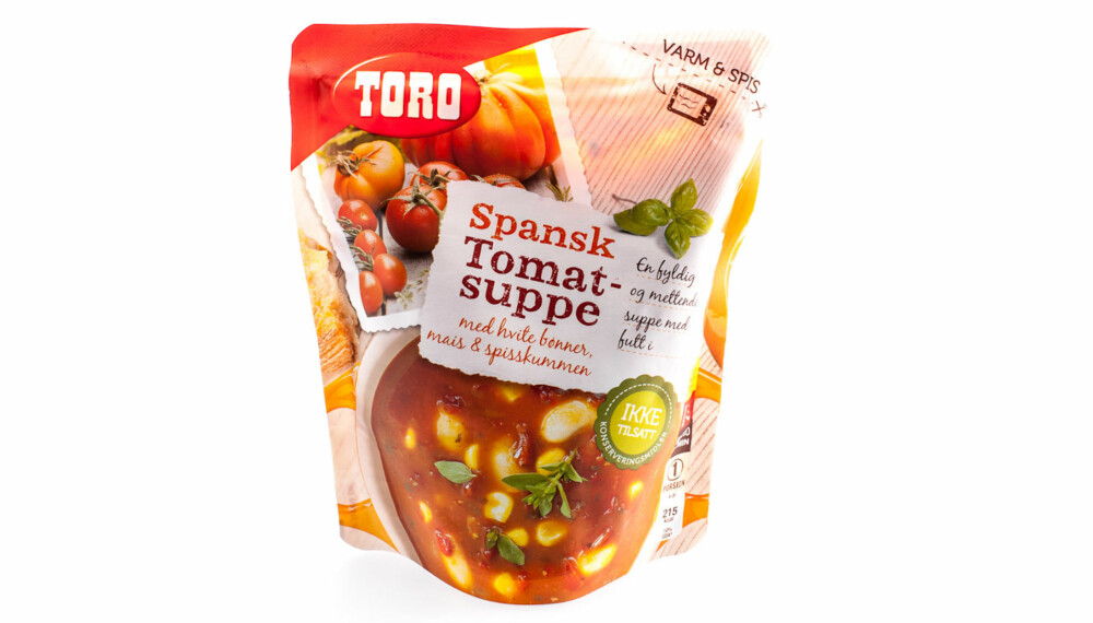 TEST AV TOMATSUPPE: Toro spansk tomatsuppe TEST AV TOMATSUPPE: Toro spansk tomatsuppe