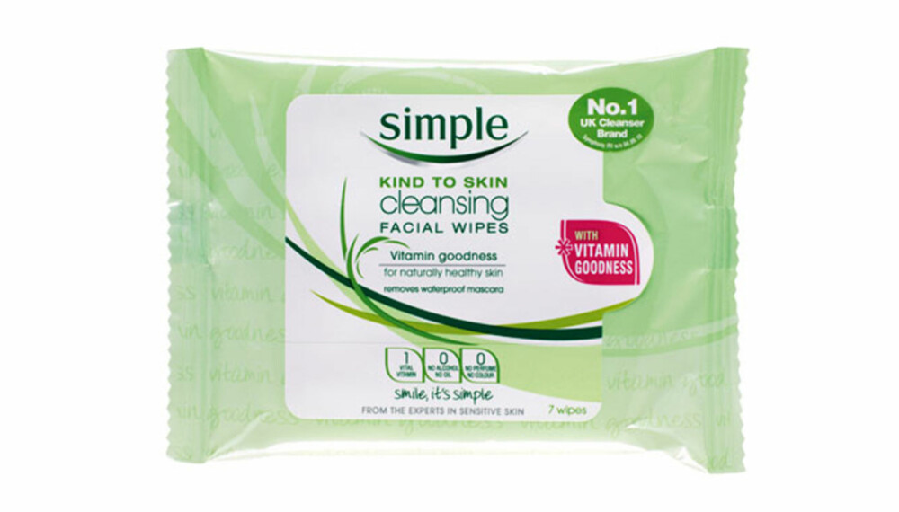 TEST: Simple Cleansing Facial Wipes.