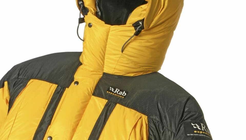 EKSTREME FORHOLD: Dunjakken RAB Expedition er en ekspedisjonsjakke for ekstreme forhold.