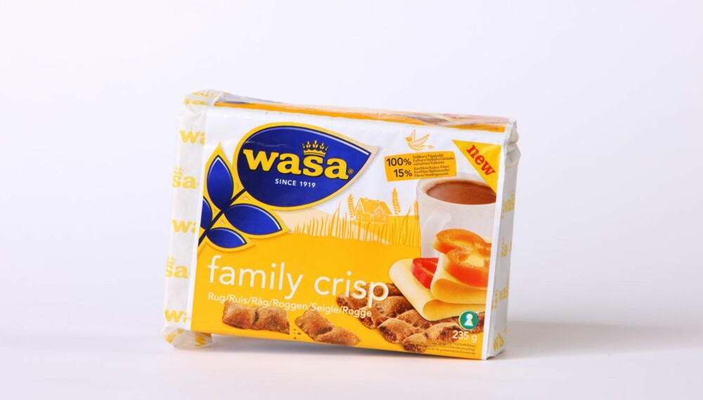 TEST AV KNEKKEBRØD: Wasa - Family crisp rug.