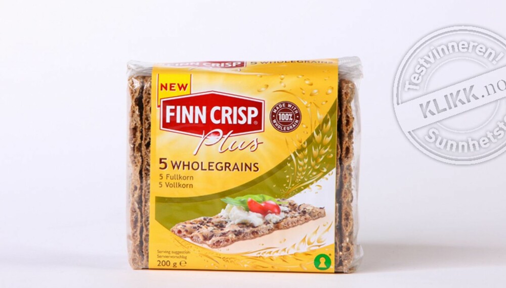 TEST AV KNEKKEBRØD: Finn Crisp - 5 wholegrains.