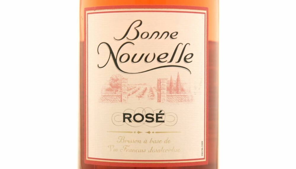 ALKOHOLFRI: Bonne Nouvelle Rosé er eneste rosévin, og den bør du styre unna.