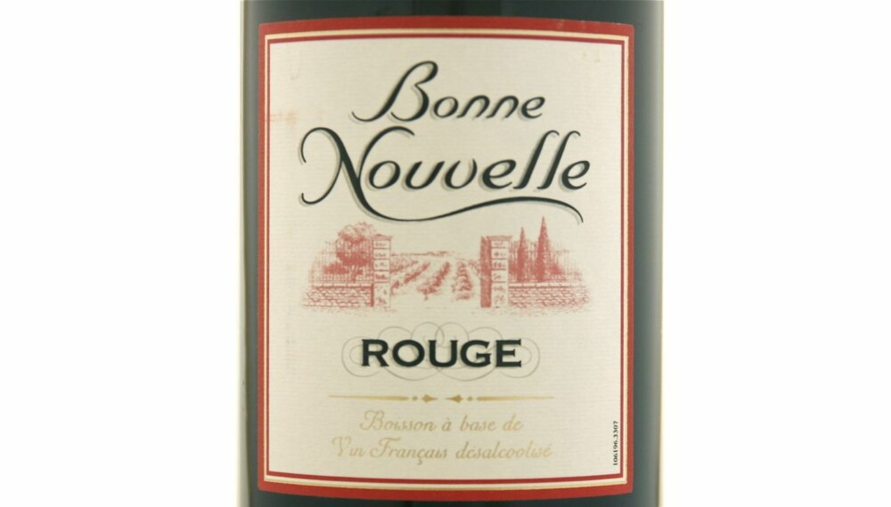 ALKOHOLFRI: Bonne Nouvelle Rouge er en grei rødvin.