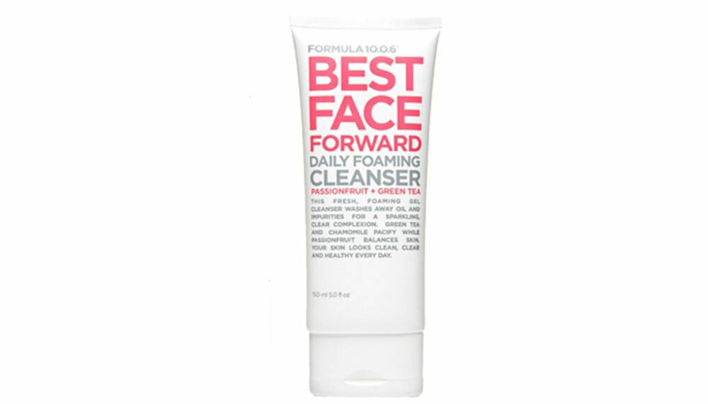 TEST: Formula 10.0.6 Best Face Forward Daily Foaming Cleanser.