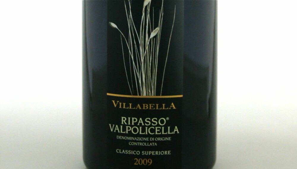 TEST AV RIPASSO: Villabella Valpolicella Classico Superiore Ripasso 2009 kom på fjerdeplass.