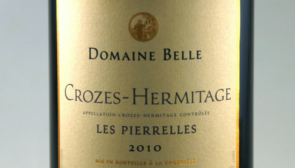 TEST AV CROZES-HERMITAGE: Belle Crozes-Hermitage les Pierelles 2010 kom på delt tredjeplass.