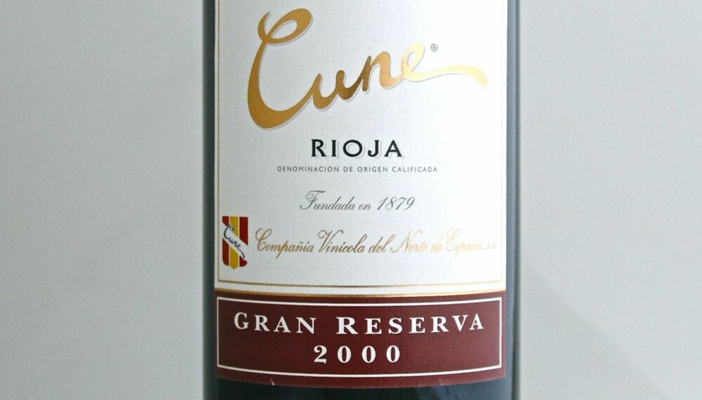 GOD LAMMEVIN: Cune Rioja Gran Reserva 2000.