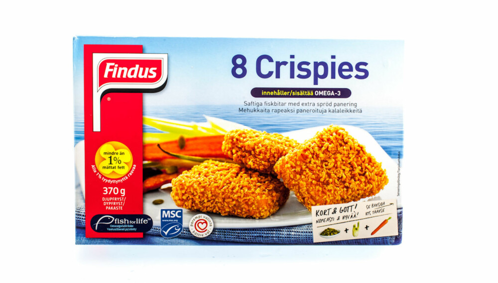 TEST AV FISKEPINNER: Findus 8 Crispies