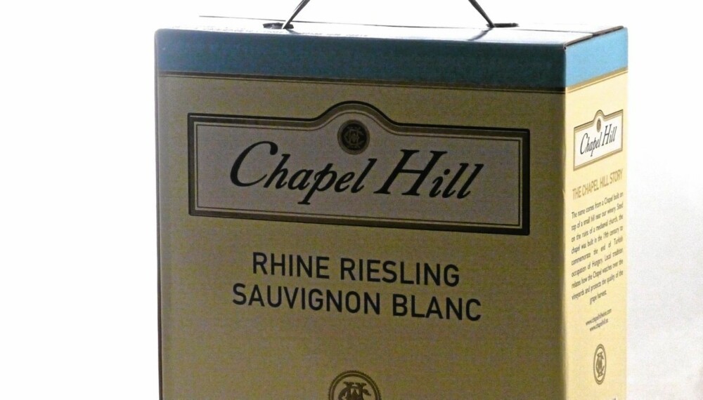 TEST AV HVITVIN: Chapel Hill Rhine Riesling & Sauvignon Blanc.