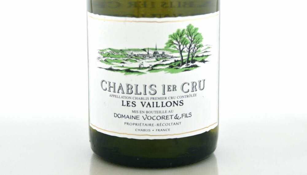 TESTA AV CHABLIS: Vocoret Chablis 1er Cru Vaillon 2010 kom på førsteplass.
