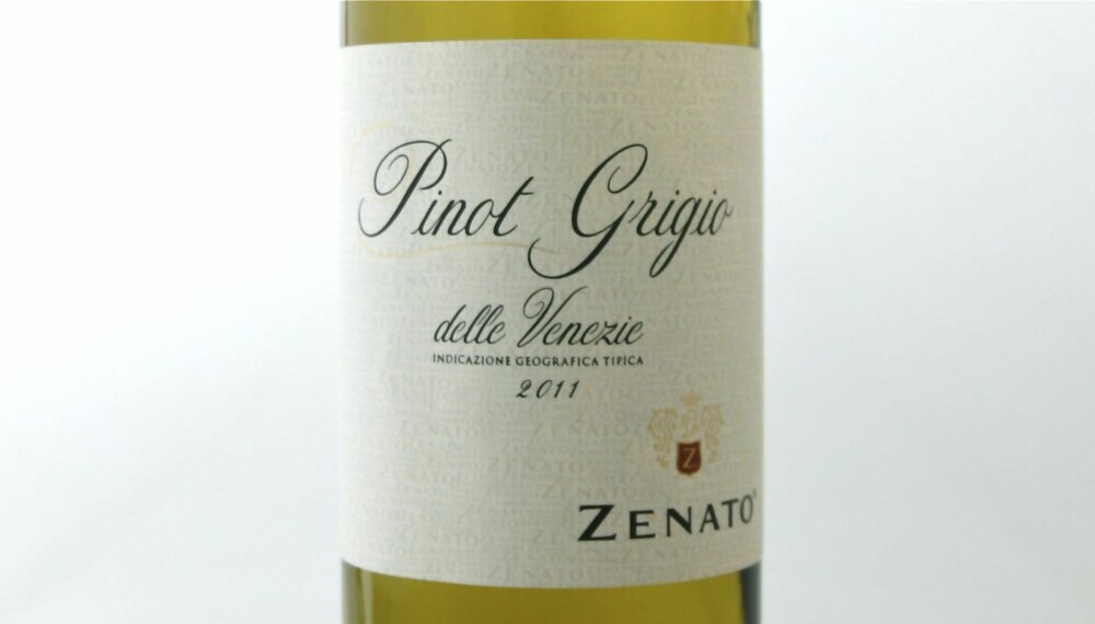 TEST AV PINOT GRIGIO: Zenato Pinot Grigio 2011 kom på førsteplass.