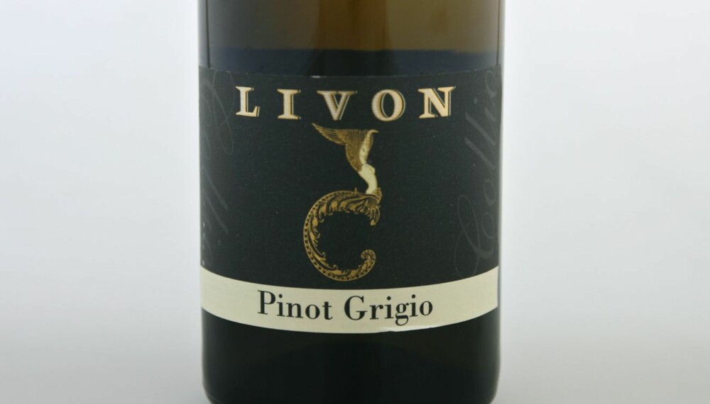 TEST AV PINOT GRIGIO: Livon Collio Pinot Grigio 2011 kom på delt tredjeplass.
