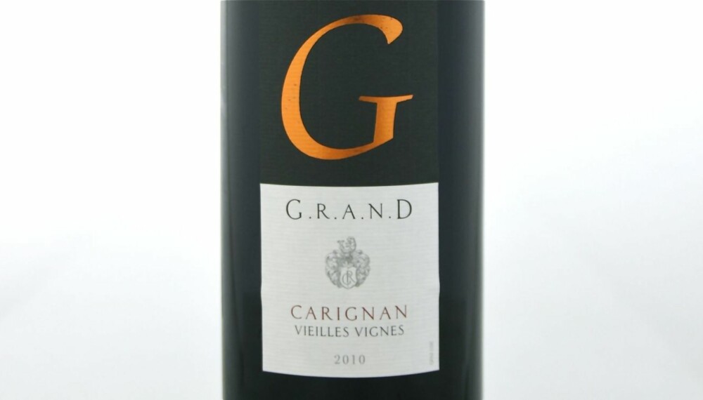 GRILLVIN: G.R.A.N.D Carignan Vieilles Vignes 2010 kom på delt førsteplass.