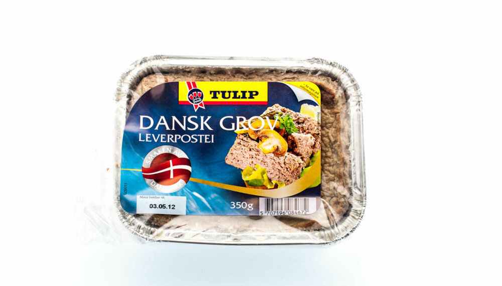 TEST AV LEVERPOSTEI: Tulip Dansk Grov leverpostei TEST AV LEVERPOSTEI: Tulip Dansk Grov leverpostei