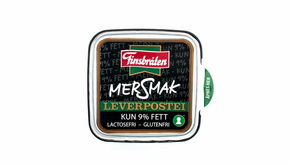 TEST AV LEVERPOSTEI: Finsbråten MerSmak leverpostei TEST AV LEVERPOSTEI: Finsbråten MerSmak leverpostei