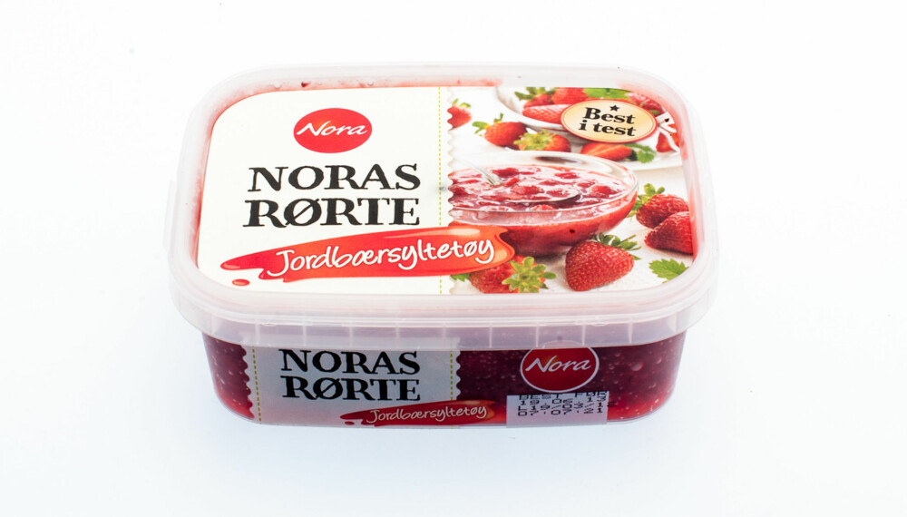 TEST AV JORDBÆRSYLTETØY: Noras rørte jordbærsyltetøy