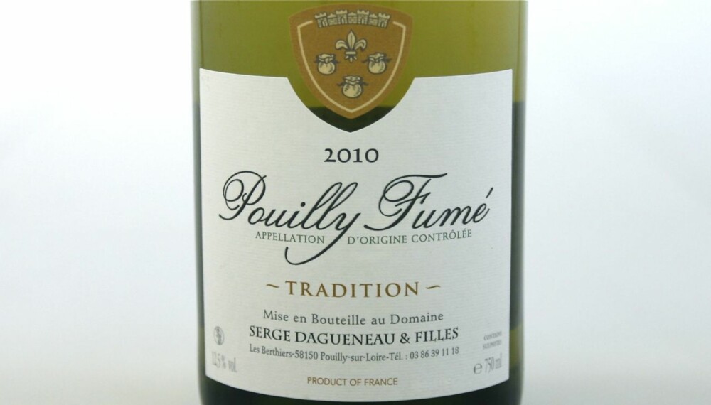 TEST AV SANCERRE OG POUILLY FUMÉ: Dagueneau Pouilly Fumé 2010 kom på delt tredjeplass.