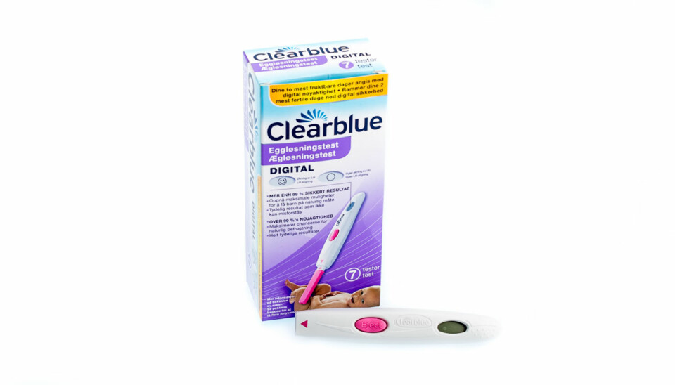 TEST AV EGGLØSNINGSTESTER: Clearblue Eggløsningstest digital.