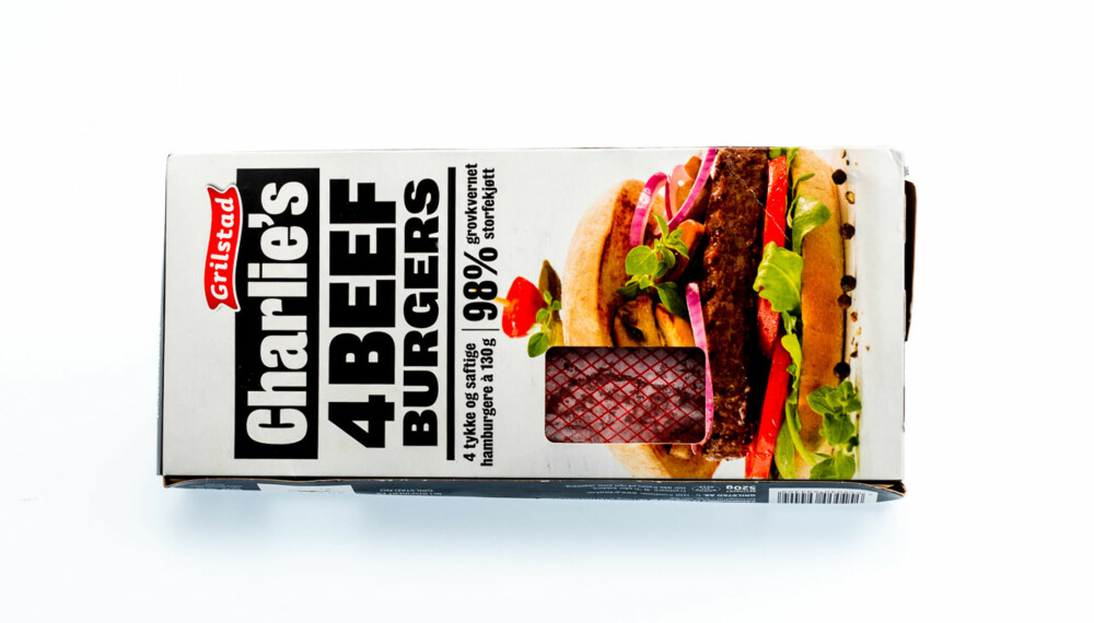 TEST AV HAMBURGERE: Charlie's 4 beefburgers