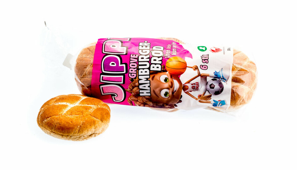 TEST AV HAMBURGERBRØD: Jippi grove hamburgerbrød.