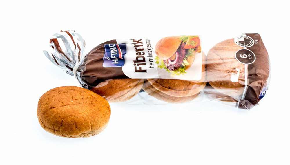 TEST AV HAMBURGERBRØD: Fiberrikt hamburgerbrød