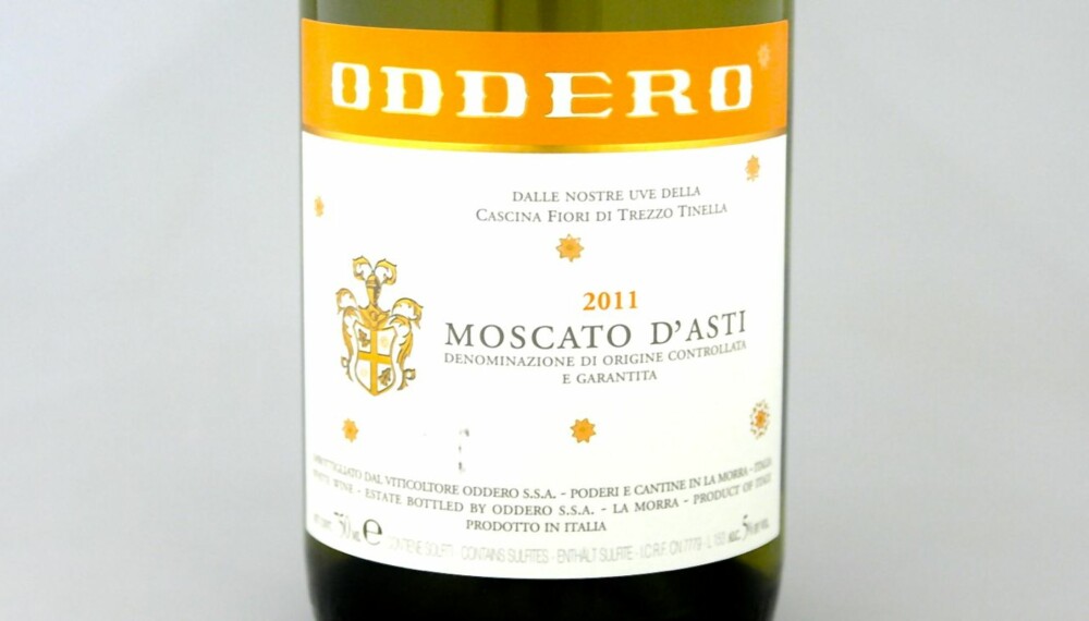 FRUKTIG: Oddero Moscato d'Asti Cascina Firori 2011 kom på femteplass.