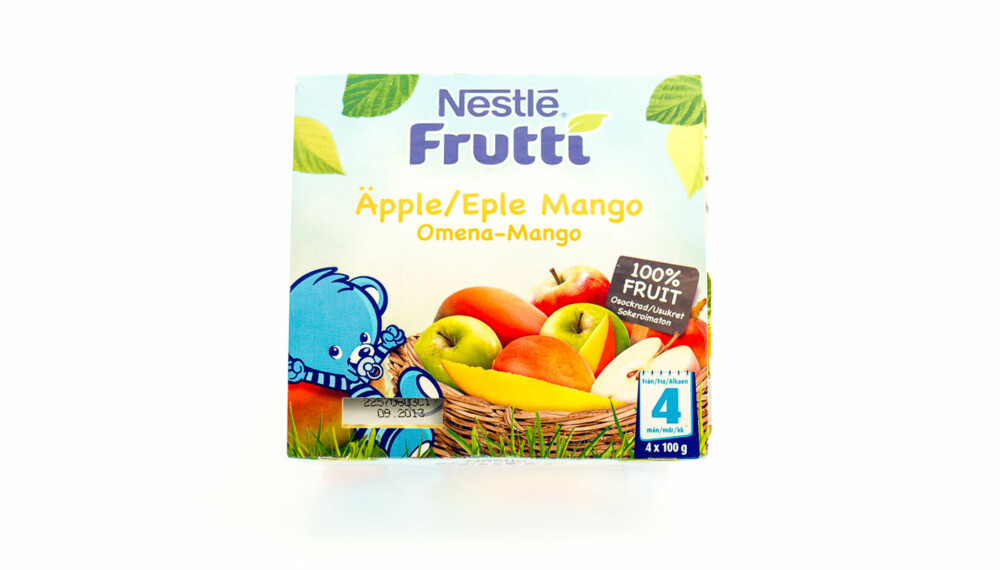 TEST AV FRUKTMOS OG SMOOTHIE: Frutti med eple, mango.