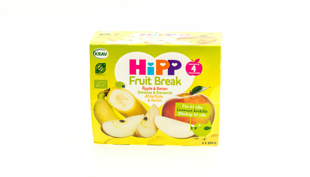 TEST AV FRUKTMOS OG SMOOTHIE: Fruit Break (eple og banan)