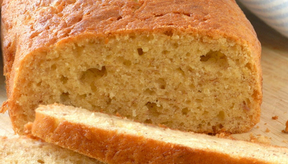 BANANKAKE: Godt til kaffe, te eller et stort glass melk.