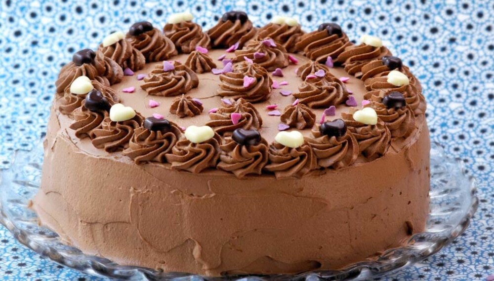 FESTKAKE: Dette er sjokoladekaken for spesielle anledninger.