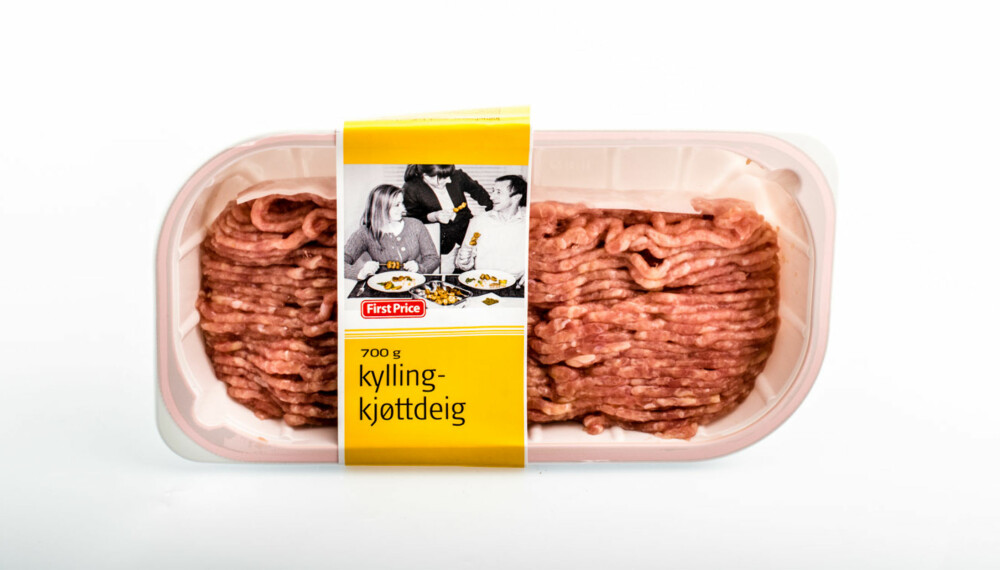 TEST AV KJØTTDEIG: First Price kyllingkjøttdeig.