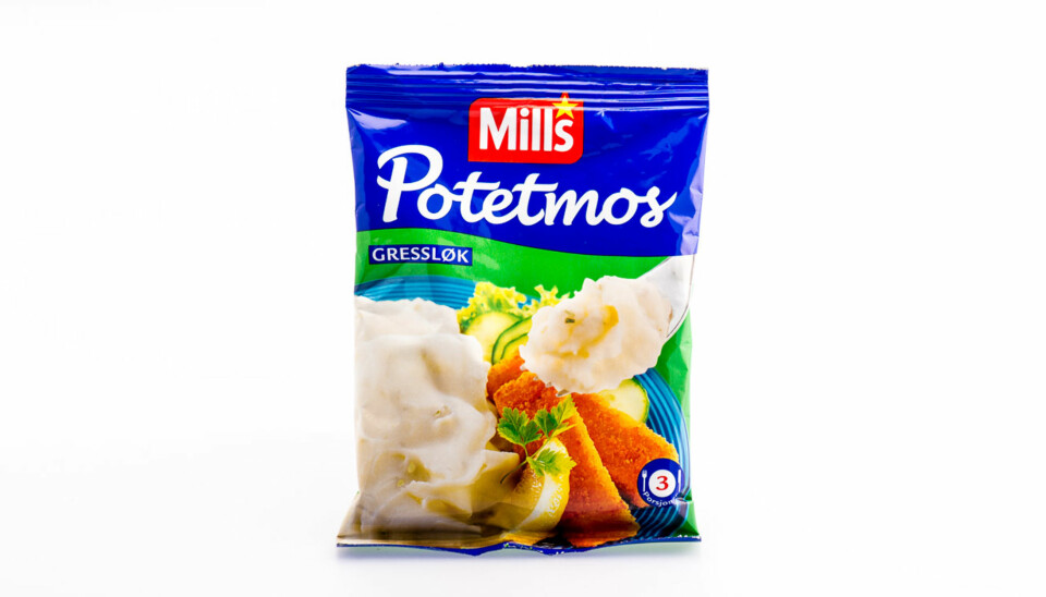 TEST AV POTETMOS: Mills potetmos gressløk.