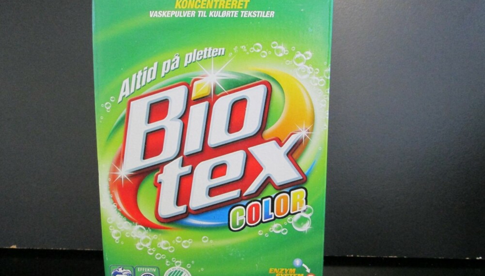 TEST AV VASJEMIDDEL: BioTex Color.