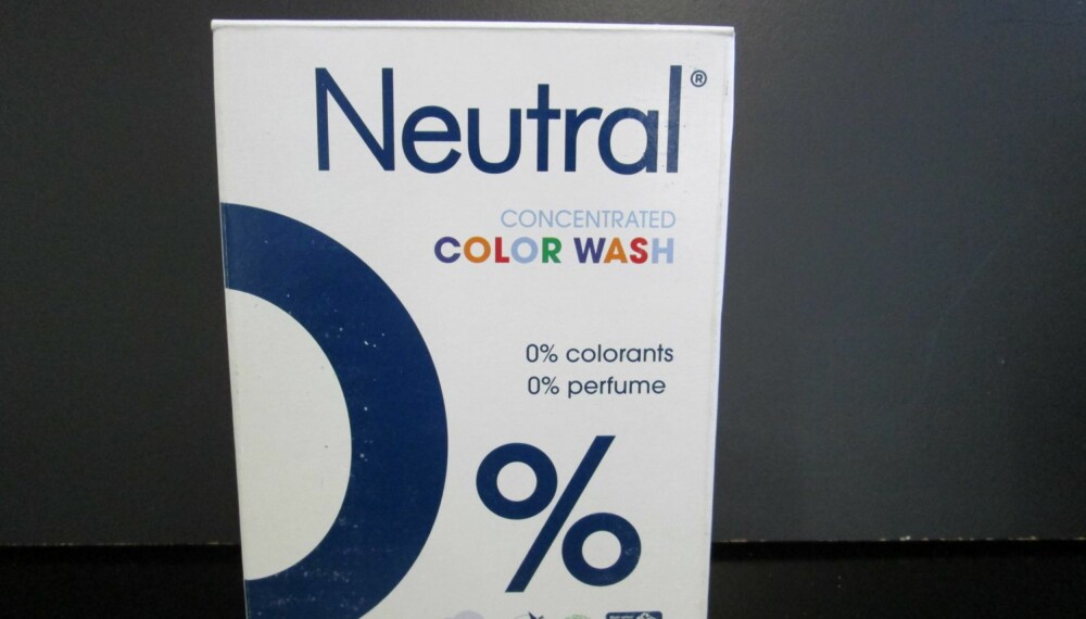 TEST AV VASKEMIDDEL: Neutral Colour.