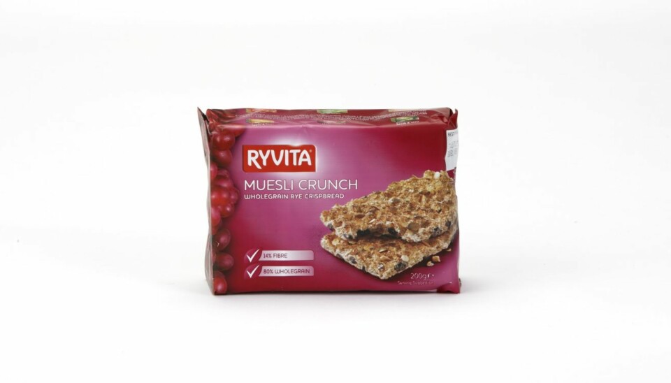 KNEKKEBRØD: Ryvita Muesli Crunch