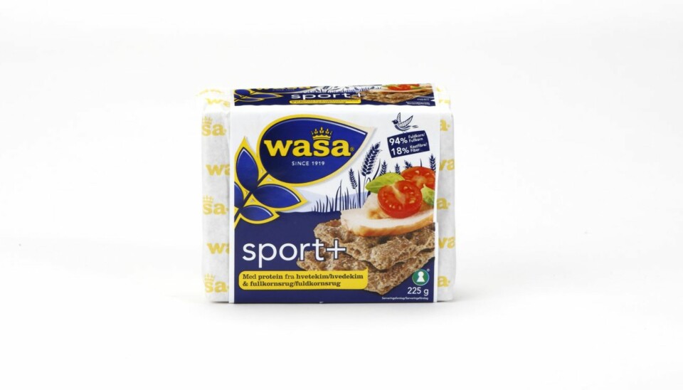 KNEKKEBRØD: Wasa Sport+