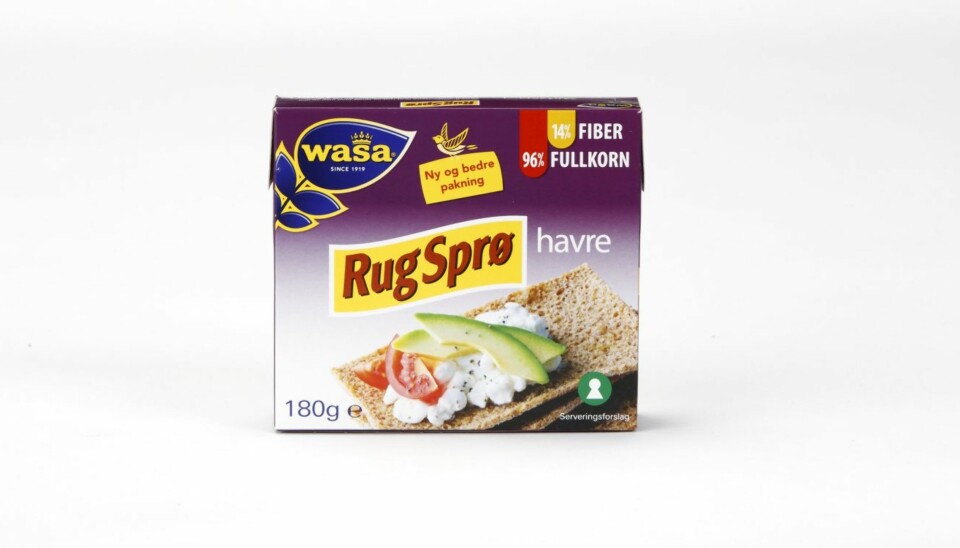 KNEKKEBRØD: Wasa RugSprø Havre